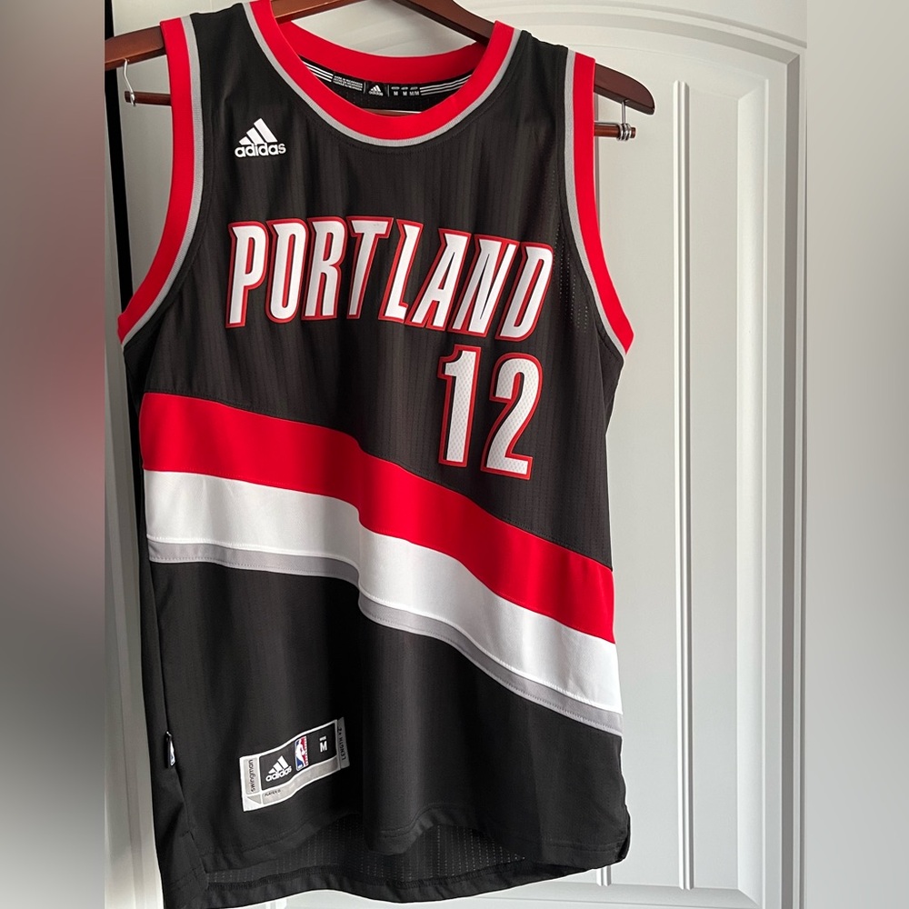 Adidas Portland Basketball Jersey - Black and Red - men’s medium